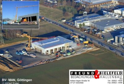 Neubau MAN Büro und Werkstatt in Göttingen